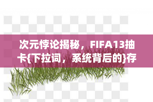 FIFA13抽卡图片