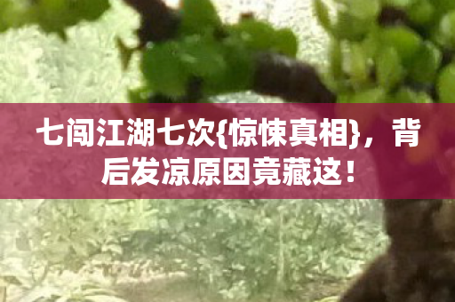 背后发凉原因竟藏这图片