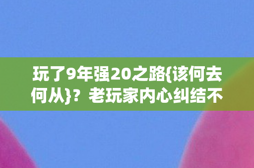玩了9年强20之路{该何去何从}?老玩家内心纠结不已! 玩了9年强20之路{该何去何从}?老玩家内心纠结不已!