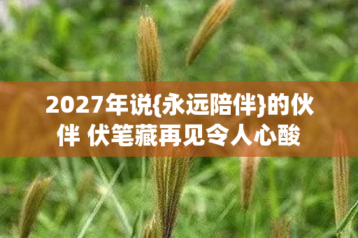 的伙伴 伏笔藏再见令人心酸图片