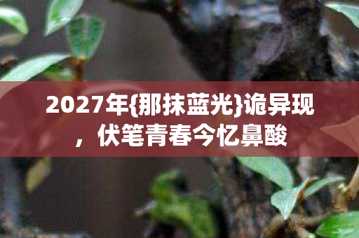 伏笔青春今忆鼻酸图片