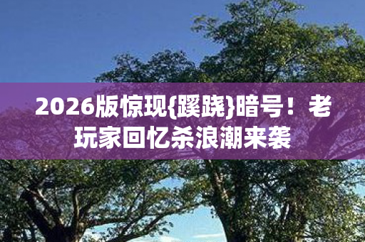 老玩家回忆杀浪潮来袭图片