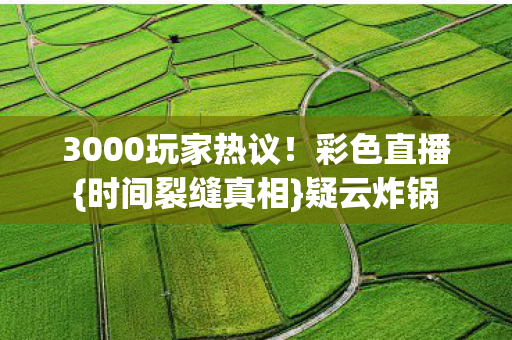 3000玩家热议图片