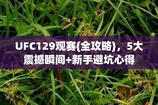 UFC129观赛图片