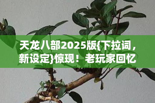 天龙八部2025版图片