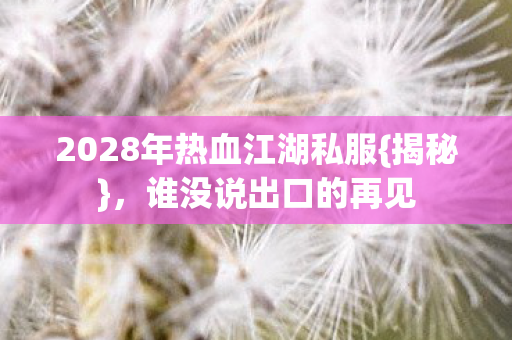 2028年热血江湖私服图片