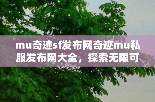 mu奇迹sf发布网奇迹mu私服发布网大全图片