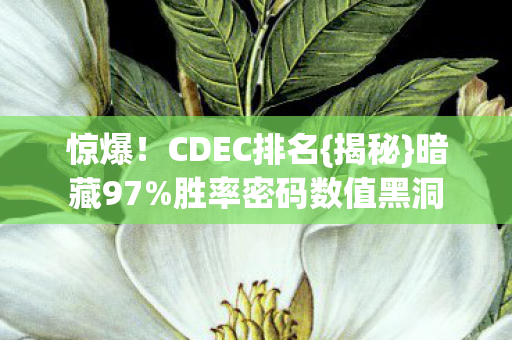惊爆!CDEC排名{揭秘}暗藏97%胜率密码数值黑洞 惊爆!CDEC排名{揭秘}暗藏97%胜率密码数值黑洞