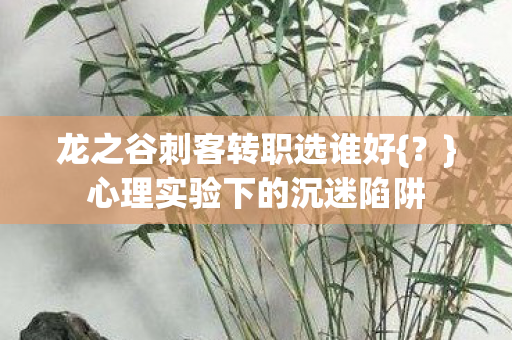 龙之谷刺客转职选谁好图片
