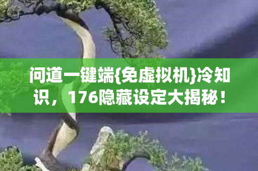 问道一键端{免虚拟机}冷知识,176隐藏设定大揭秘! 问道一键端{免虚拟机}冷知识,176隐藏设定大揭秘!