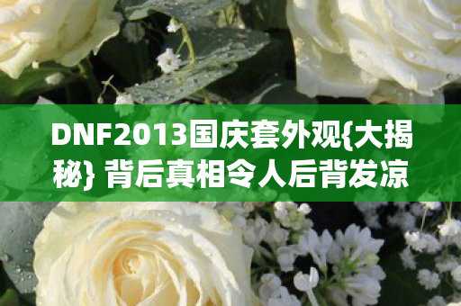 DNF2013国庆套外观图片