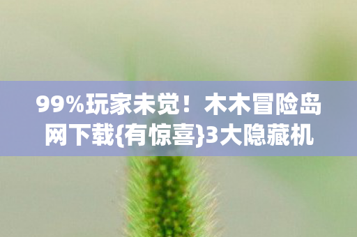 木木冒险岛网下载图片