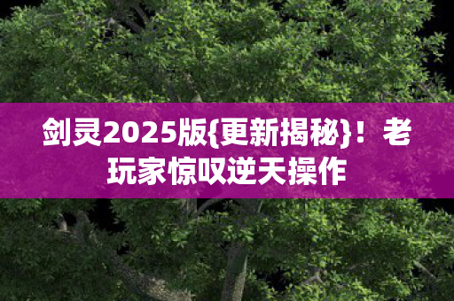 老玩家惊叹逆天操作图片