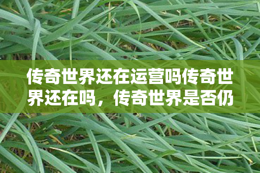 传奇世界还在运营吗传奇世界还在吗图片