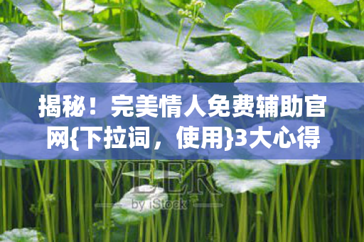 揭秘!完美情人免费辅助官网{下拉词,使用}3大心得避坑速看 揭秘!完美情人免费辅助官网{下拉词,使用}3大心得避坑速看