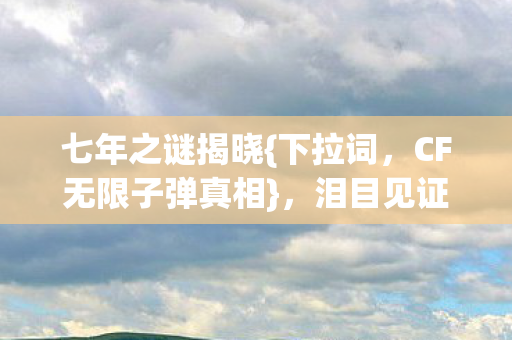 CF无限子弹真相图片