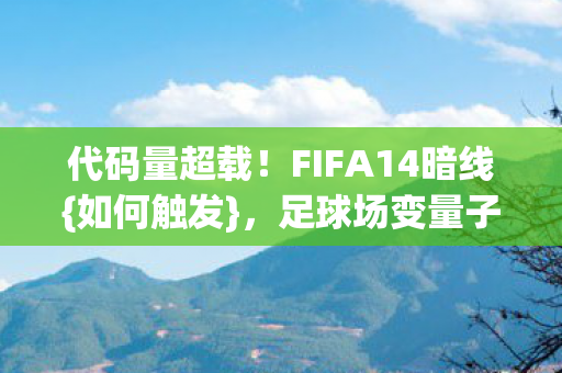 FIFA14暗线图片