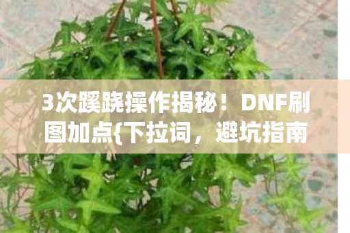 3次蹊跷操作揭秘图片
