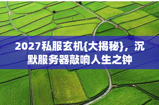 2027私服玄机{大揭秘}，沉默服务器敲响人生之钟