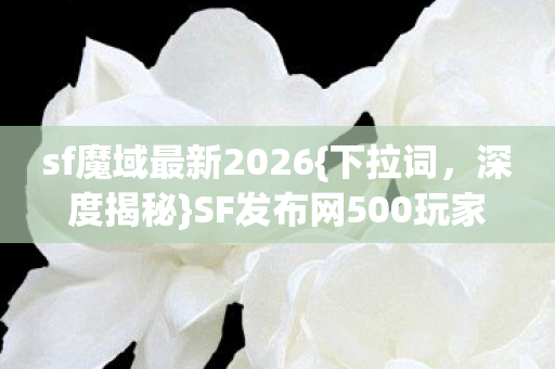 SF发布网500玩家亲述图片