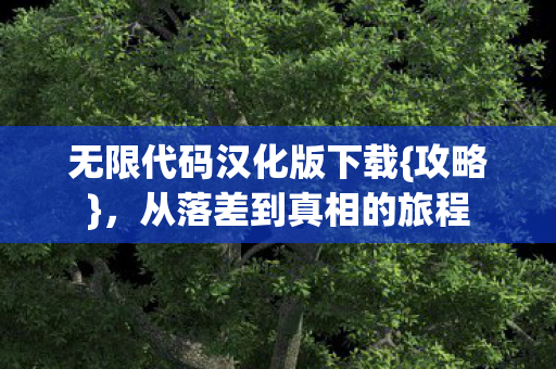 无限代码汉化版下载{攻略},从落差到真相的旅程 无限代码汉化版下载{攻略},从落差到真相的旅程