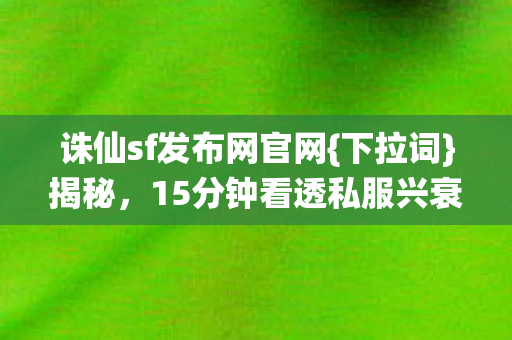 15分钟看透私服兴衰泪目真相图片