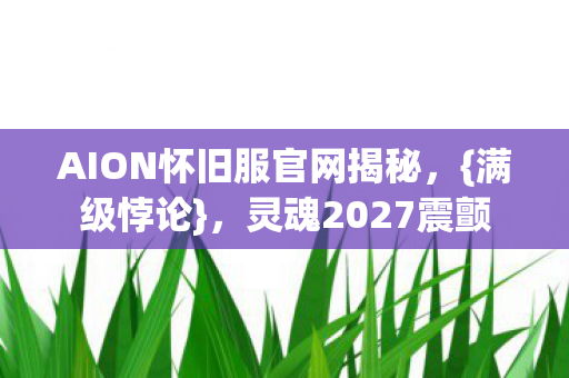 AION怀旧服官网揭秘，{满级悖论}，灵魂2027震颤