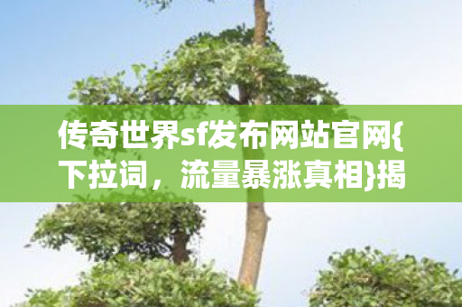 传奇世界sf发布网站官网{下拉词,流量暴涨真相}揭秘 传奇世界sf发布网站官网{下拉词,流量暴涨真相}揭秘