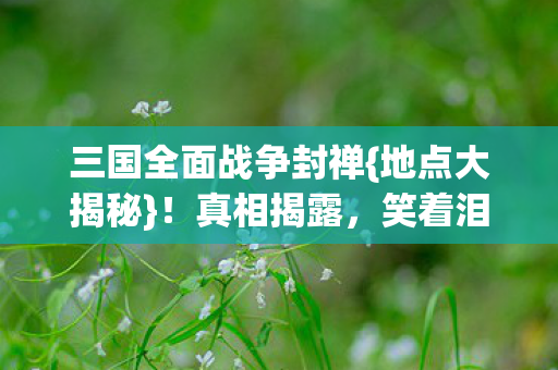 三国全面战争封禅{地点大揭秘}！真相揭露，笑着泪已决堤