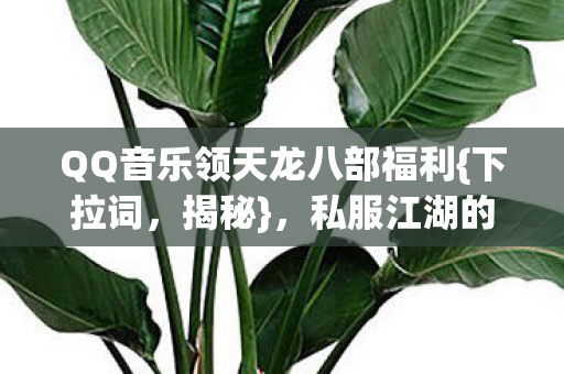 QQ音乐领天龙八部福利图片