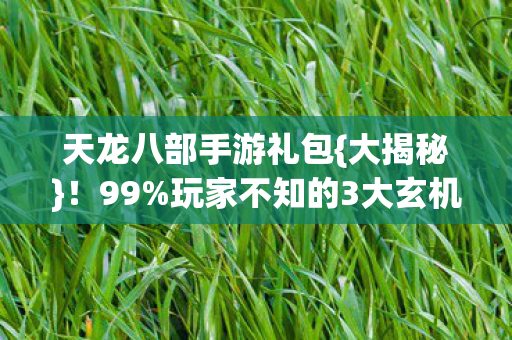 玩家不知的3大玄机图片