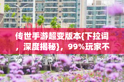 传世手游超变版本图片