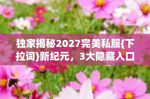 独家揭秘2027完美私服{下拉词}新纪元,3大隐藏入口! 独家揭秘2027完美私服{下拉词}新纪元,3大隐藏入口!