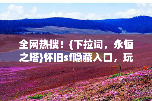 全网热搜！{下拉词，永恒之塔}怀旧sf隐藏入口，玩家泪目真相
