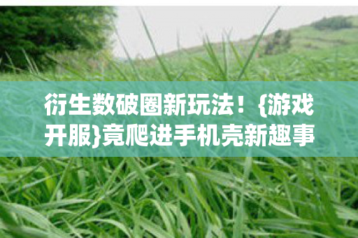 衍生数破圈新玩法!{游戏开服}竟爬进手机壳新趣事 衍生数破圈新玩法!{游戏开服}竟爬进手机壳新趣事