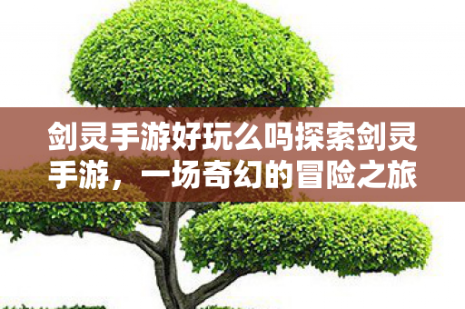 剑灵手游好玩么吗探索剑灵手游，一场奇幻的冒险之旅，探索奇幻冒险之旅，剑灵手游好玩么？