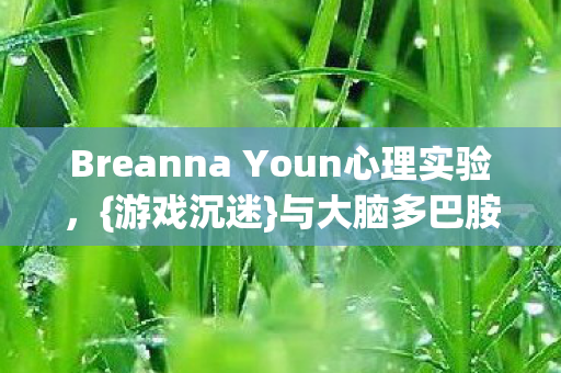 Breanna Youn心理实验，{游戏沉迷}与大脑多巴胺的关联细思极恐