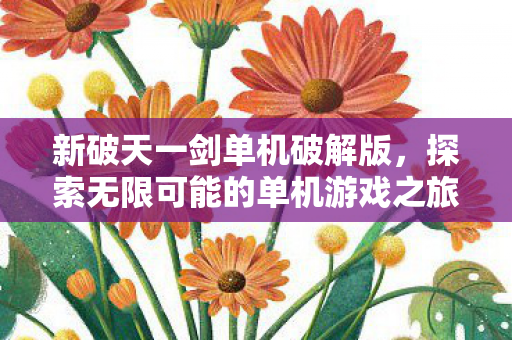新破天一剑单机破解版，探索无限可能的单机游戏之旅，新破天一剑单机破解版，解锁无限游戏可能