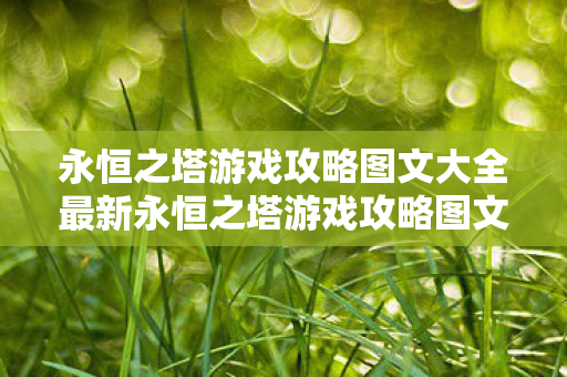 永恒之塔游戏攻略图文大全最新永恒之塔游戏攻略图文大全图片