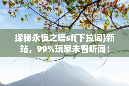 探秘永恒之塔sf{下拉词}新站，99%玩家未曾听闻！