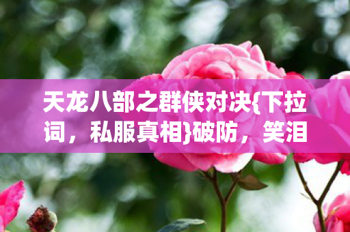 天龙八部之群侠对决图片