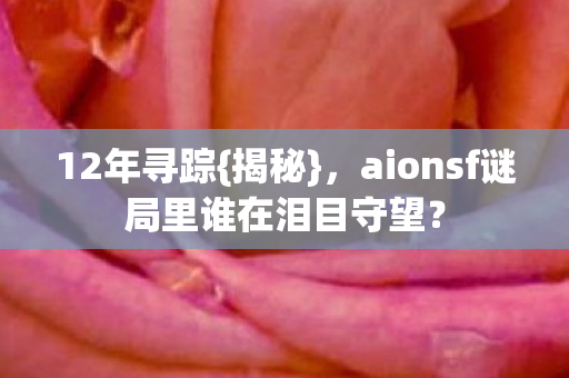 12年寻踪{揭秘}，aionsf谜局里谁在泪目守望？