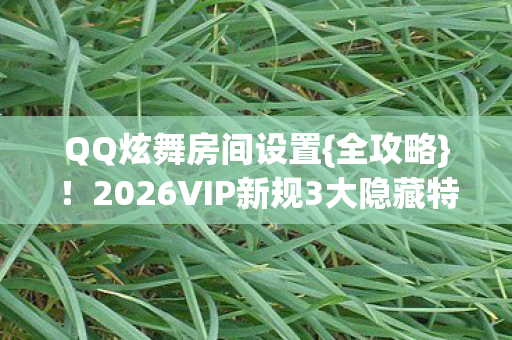 QQ炫舞房间设置{全攻略}!2026VIP新规3大隐藏特权 QQ炫舞房间设置{全攻略}!2026VIP新规3大隐藏特权