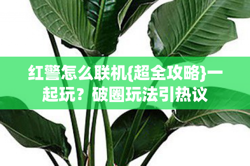 红警怎么联机{超全攻略}一起玩?破圈玩法引热议 红警怎么联机{超全攻略}一起玩?破圈玩法引热议