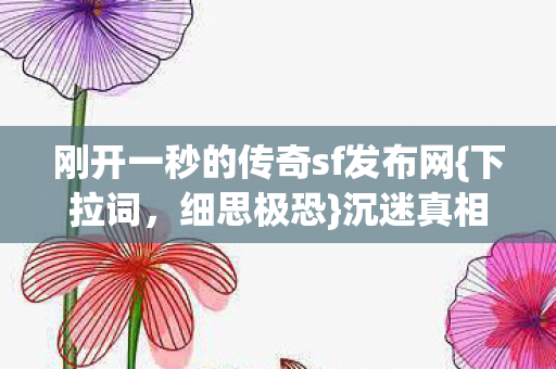 刚开一秒的传奇sf发布网图片