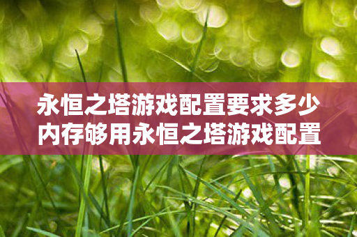 永恒之塔游戏配置要求多少内存够用永恒之塔游戏配置要求多少内存图片