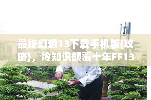 最终幻想13下载手机版{攻略},冷知识颠覆十年FF13认知 最终幻想13下载手机版{攻略},冷知识颠覆十年FF13认知