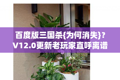 百度版三国杀{为何消失}?V12.0更新老玩家直呼离谱 百度版三国杀{为何消失}?V12.0更新老玩家直呼离谱