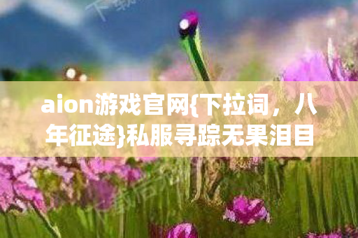 aion游戏官网{下拉词,八年征途}私服寻踪无果泪目 aion游戏官网{下拉词,八年征途}私服寻踪无果泪目