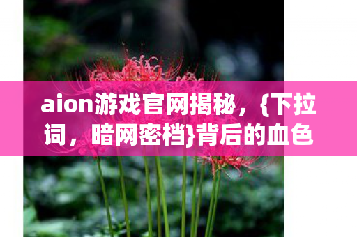 aion游戏官网揭秘,{下拉词,暗网密档}背后的血色代码 aion游戏官网揭秘,{下拉词,暗网密档}背后的血色代码